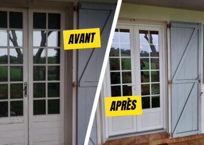 Remplacement de fenêtres et porte-fenêtre en bois par des menuiseries PVC à Mont-de-Marsan — Réalisation SOFED